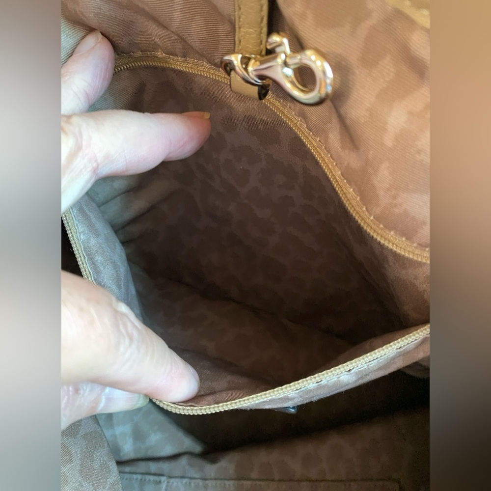 Coach Hadley XL Exotic Python Embossed Leather Du… - image 10